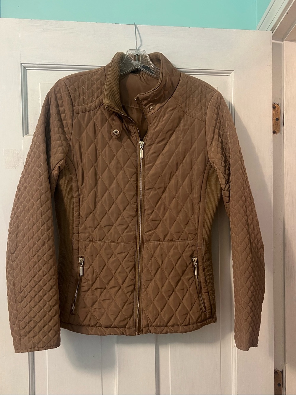 Quilted Brown Women's Jacket - Stylish Lightweight Coat